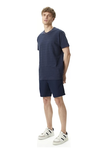 Nautica Nautıca Erkek Lacivert Classıc Fıt Bermuda Düz B45106t Lacivert