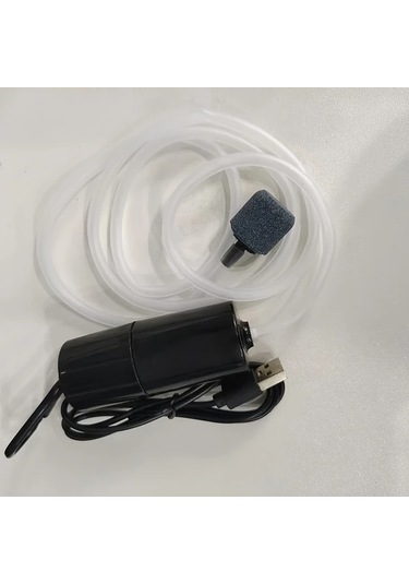 Willowhaven 1 Adet Taşınabilir Usb Akvaryum Pompası - Mini Hava Pompası, Ayarlanabilir Akış, Kompakt Siyah Tasarım