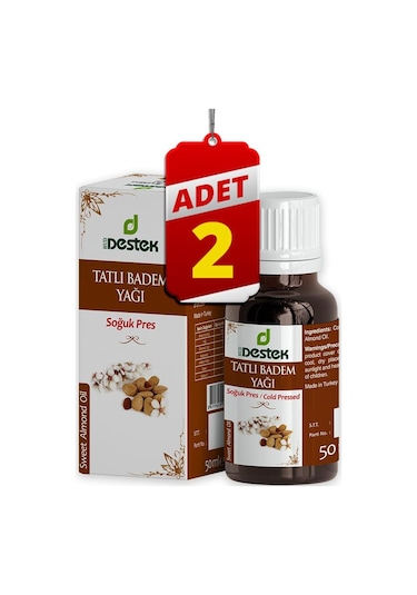 Destek Tatlı Badem Yağı 2 x 50 ML