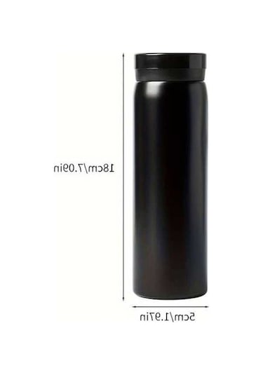 Trendooze Cloud011 Siyah 300ml Paslanmaz Çelik Termos, Vakumlu Sızdırmaz Kapaklı Hediye Edilcek Siyah