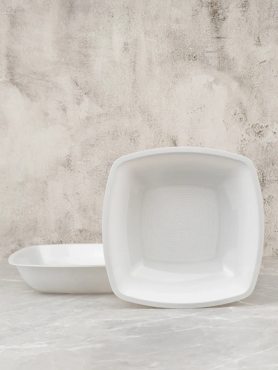 Plastcup 12'li Derin Plastik Tek Kullanımlık Tabak 239499909 12 Adet