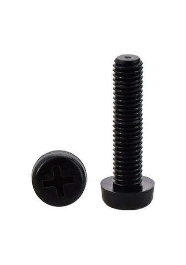 M2 M2.5 M3 M4 M5 Phillips Çapraz Naylon Pan Kafa Makinesi Vida Metrik Konu Black M2x15 50pcs M2.5 x 12 MM