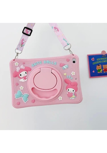 Ennar Lenovo Tab M11 Tb330fu 11 İnç Cute Dolls Askılı Standlı Tablet Kılıfı+tablet Kalemi Arka Kapak