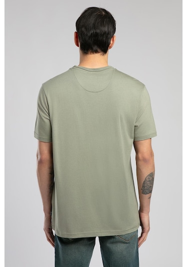 Lee Cooper Gael Erkek O Yaka T-shirt Haki-19820 Haki