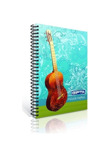 Gıpta A4 40 Yaprak Karton Kapak Spiralli Rehber Çizgili Müzik Def