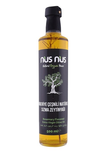 Nusnus Biberiye Çeşnili Natural Sızma Zeytinyağı 500 ML