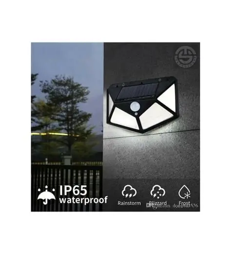 Güneş Enerjili Sensörlü Led Dış Mekan Aydınlatma Lambası Su Geçirmez Solar Lamba Renk:beyaz