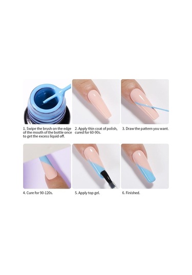 Lıly Cute Nail Art Dizayn Boya Fırçalı 5 Ml L-07