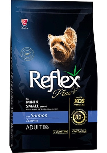 Reflex Plus Somonlu Mini ve Küçük Irk Yetişkin Köpek Maması 8 KG