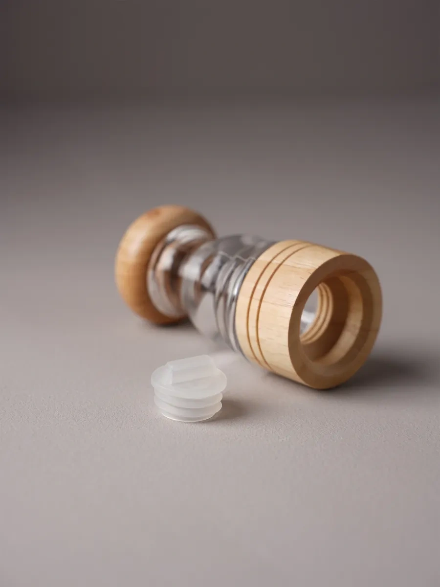 Skyphos El Yapımı Ahşap Çok Amaçlı Baharat Değirmeni Seti 64688286 Beyaz