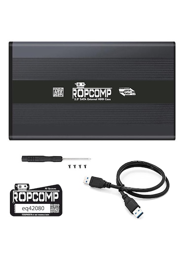 Ropcomp 2.5" Usb 3.0 Sata Harici Harddisk Kutusu Metal