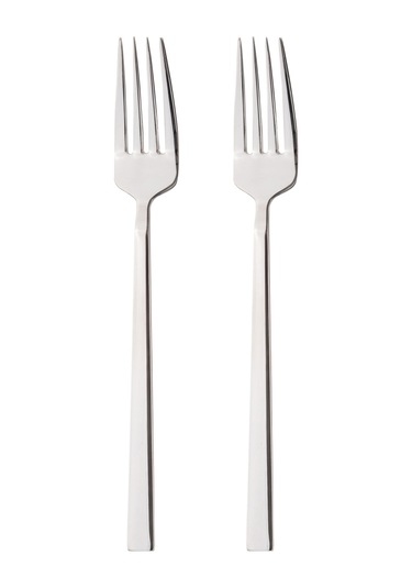 Mudo Home New Premıum Steel 2'li Yemek Çatalı Gümüş