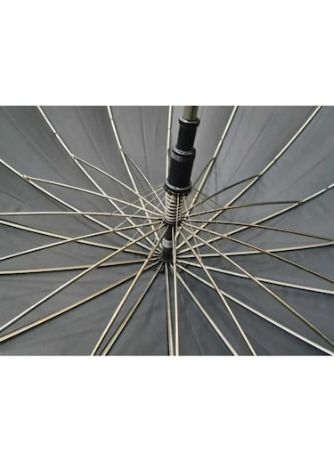 16 Çelik Telli Premium Lüx Erkek Protokol Ahşap Saplı Baston Şems Siyah