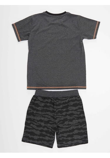 Denokids Mshb&g Uçak Erkek Çocuk T-shirt Şort Takım Çok Renkli