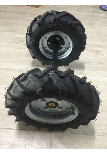 Çapa Makinası Teker Takımı 4.00 X 80 27 Mm Sabit Aks-44242