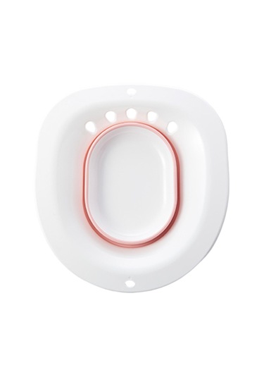 Suntek Sitz Banyo Yıkama Kalça Havzası Katlanır Portatif Bide Sifonsuz Pembe