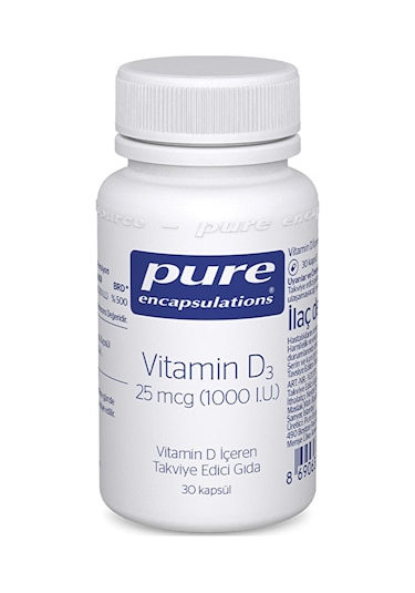 Pure Vitamin D3 25 Mcg (1000 I.U.)