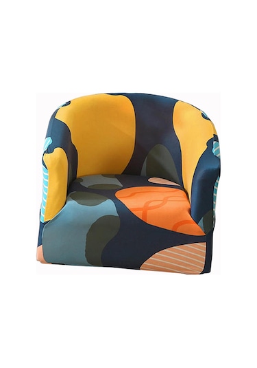 Suntek Yıkanabilir Yatak Odası Oturma Odası İçin Kulüp Sandalye Koltuk Slipcover