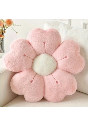 Trendooze Yumuşak Papatya Yastığı 11.81 İnç Beyaz, Sunshine022 Yatak Kanesi İçin Dekoratif Beyaz Beyaz