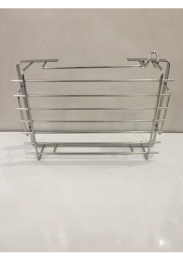Mabello Banyo Duş Rafı 225x15 Tekli Kare Süngerlik Krom Çok Renkli