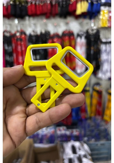 Emniyet Kemeri Aparatı, Şişe Açıcı, Evrensel Uyumlu, Sarı Renk