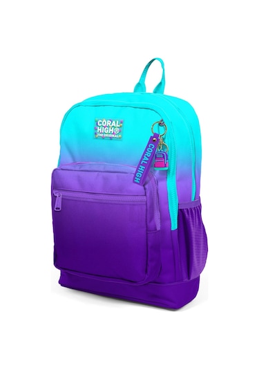 Coral High Kids Turkuaz Mor Renk Geçişli Okul Sırt Çantası 23763