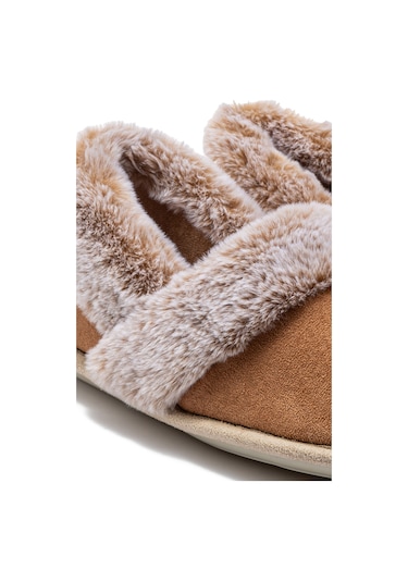 Niki Kadın Ev Ayakkabısı Koyu Bej 37/41 9508688