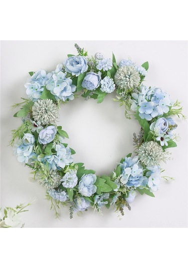 Wezone Yapay Çiçek Çelengi - Dış Mekan Dekorasyonu İçin Dayanıklı Ve Şık