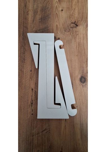 Ahşap Laptop Yükseltici, Standı Tüm Modellerle Uyumlu Beyaz Mdf