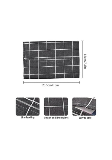 Wabjtam Kumaş Mendil Kutusu Tutucu Dikdörtgen Mendil Kutusu Kapağı Ev Ofis Araba Otomotiv İçin