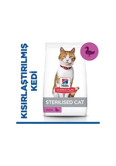 Hill's Scıence Plan Ördekli Kısırlaştırılmış Yetişkin Kedi Maması 3 Kg