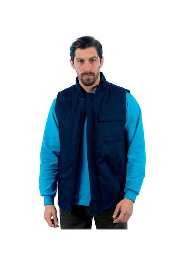 Şensel, Kapitoneli Yelek, Lacivert -118E1245- Kışlık Yelek-Vest