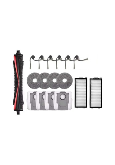 Junzhuodianpu Roborock G30 Space/saros Z70 Elektrikli Süpürge Aksesuarları: Üçlü Kesme Fırçası, Yan Fırça, Toz Torbası, Filtre, Paspas Matı