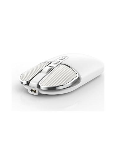 Geeksen Kablosuz T600 Mouse: 2.4g+bluetooth, Sessiz Tasarım, Şarj Edilebilir 500mah Pil, Uv Kaplama Diğer
