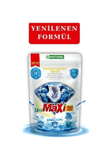 Unimaxi Bulaşık Makinesi Deterjanı 50 Tablet