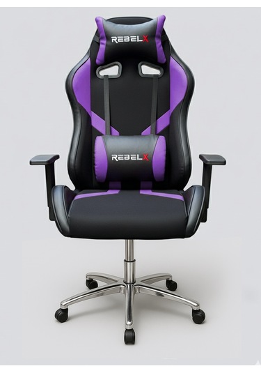 Oyuncu Koltuğu Basic Krom Ayak Mor Renk