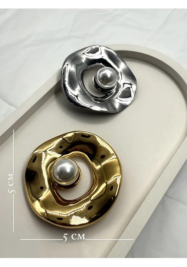 Best Price 34 Şık İnci Broş 370345888 Gri