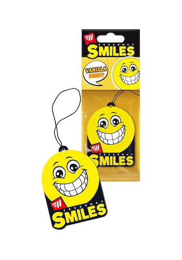 Fresh Way Dry Smile Kağıt Asma Koku Vanilla Vanilya