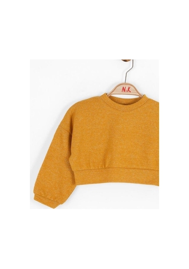Nk Kids Kız Bebek Simli Kazak-15108 Hardal
