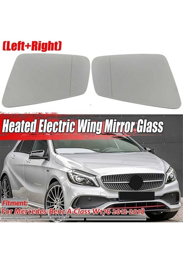 Lemestar Mercedes A-class W176 2012-2018 Yan Ayna Camı - Isıtmalı, Elektrikli, Sol/sağ Uyumlu