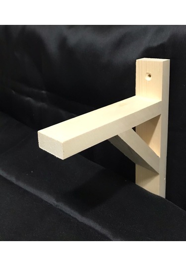 4 Adet Doğal Çam Raf Ayağı