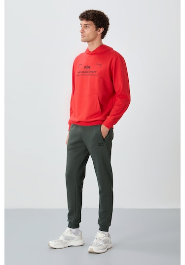 Tommy Life Cesar Haki Cepli Şardonlu Erkek Eşofman Alt - 84929 Haki