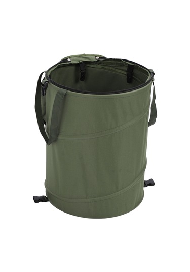 Hangfox Yeşil Oxford Kumaş 91l Folding Kamp Çöp Kutusu, Portable İçin Zıplayıcı Kapağı Ve Taşınabilir Tasarım, Piknik Ve Bahçe Kullanıma Uygun Askeri Yeşil