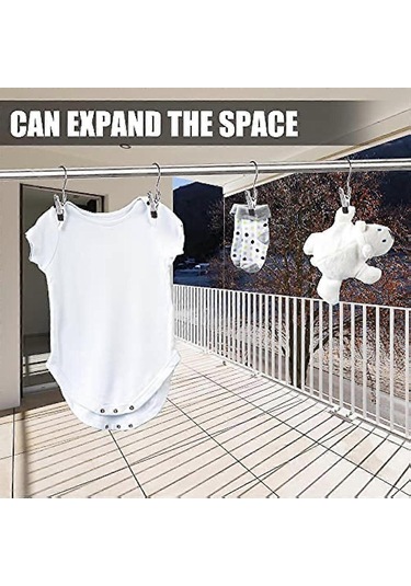 Ganzhoushop Çamaşır Askısı Askıları Klipsli Bot Askısı Ağır Hizmet Tipi Giysi Mandalları Sutyen Çorap Havlu İç Çamaşırı İçin Taşınabilir Metal Kurutma Klipsi 12 Adet Çok Renkli