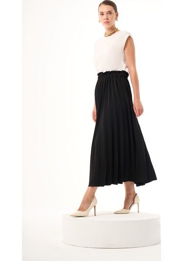 Bsc Pliseli Siyah Etek 001