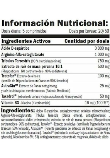 AMIX Testo Booster F-200-100 Tab- Daa+Testofen+Tribulus Provides Strength Energy Immune System