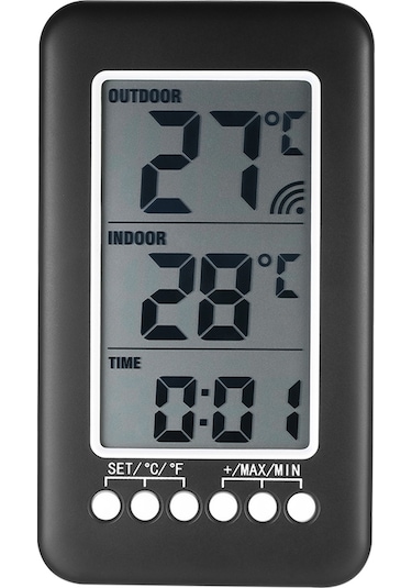 Tenfowee Kablosuz İç/dış Sıcaklık Saati - Büyük Lcd Ekranlı, Duvar & Masa Üstü Kullanım İçin
