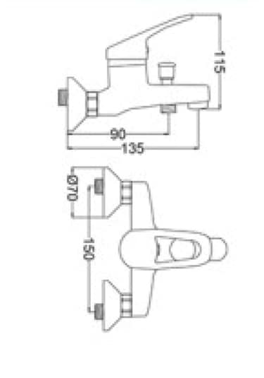 Gms Damla Mix Banyo Duş Bataryası Dml103 Krom