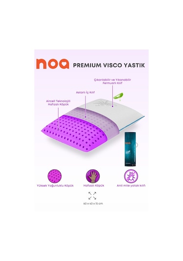 Noa Yatak Premium Visco Yastik