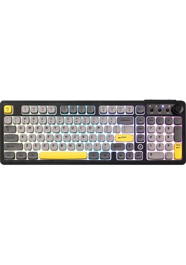 Af98 Plus Membran Oyuncu Klavyesi-4000 Mah Batarya-bluetooth 5.0/2.4g/usb-c, Rgb